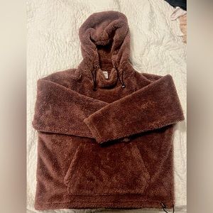 Super comfy, Pink Victoria’s Secret Sherpa hoodie.